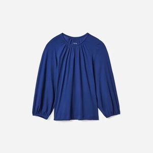 Everlane Air Poet Shirt in Ink Blue Size Large
